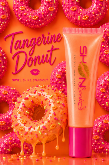 Tangerine 🍊 Donut 🍩 (GODDESS)Kit includes lip liner,Cosmetic Bag and pencil sharpener